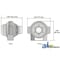 A & I Products CabCAM Camera, Ball Swivel, 110 Deg, 1/3" Color CCD W/ IR, For Wired System 3" x3" x3" A-BC644 - alternate 4